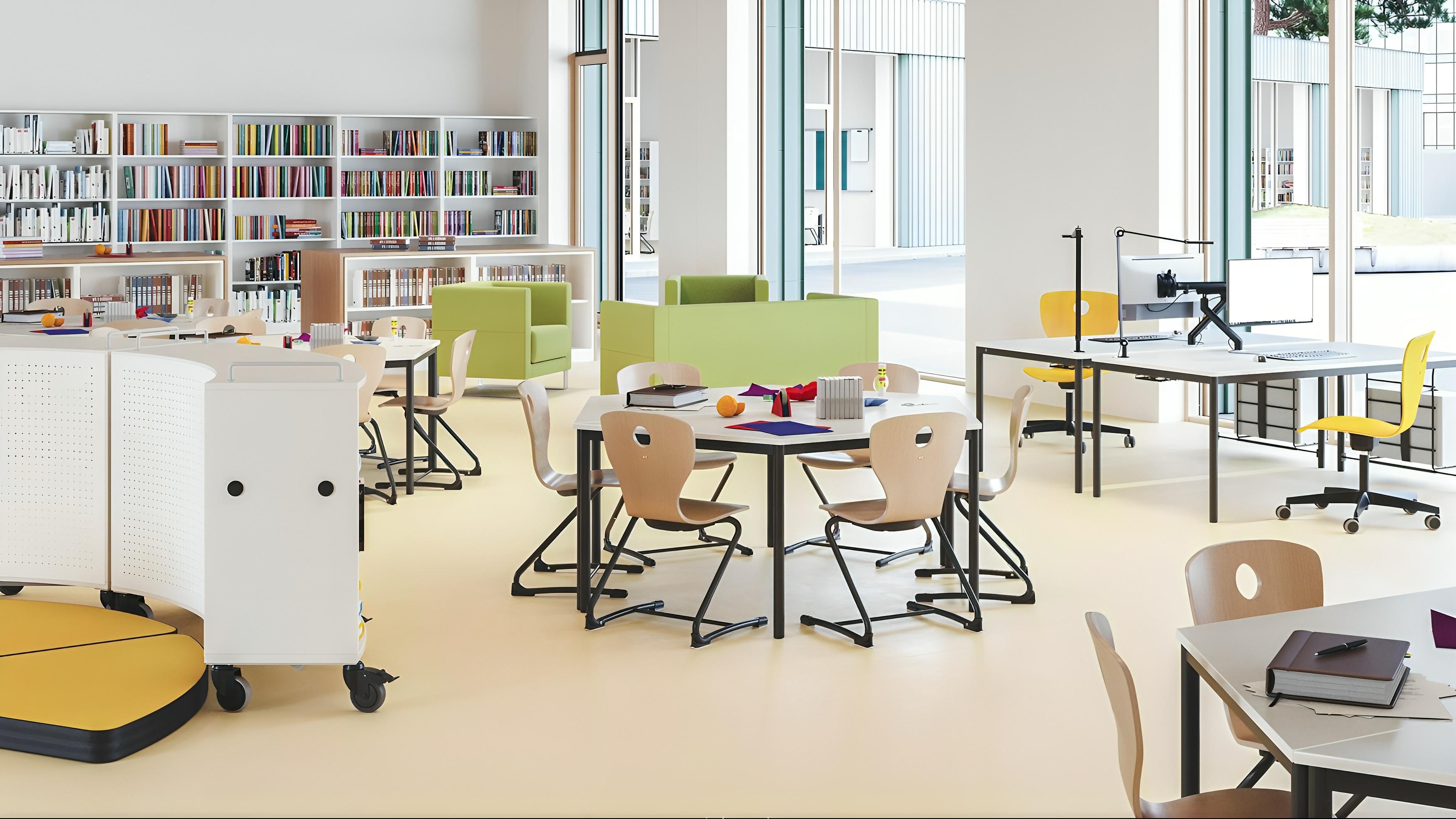 Table polyvalente pour espaces d'apprentissage flexibles | Polyvalent