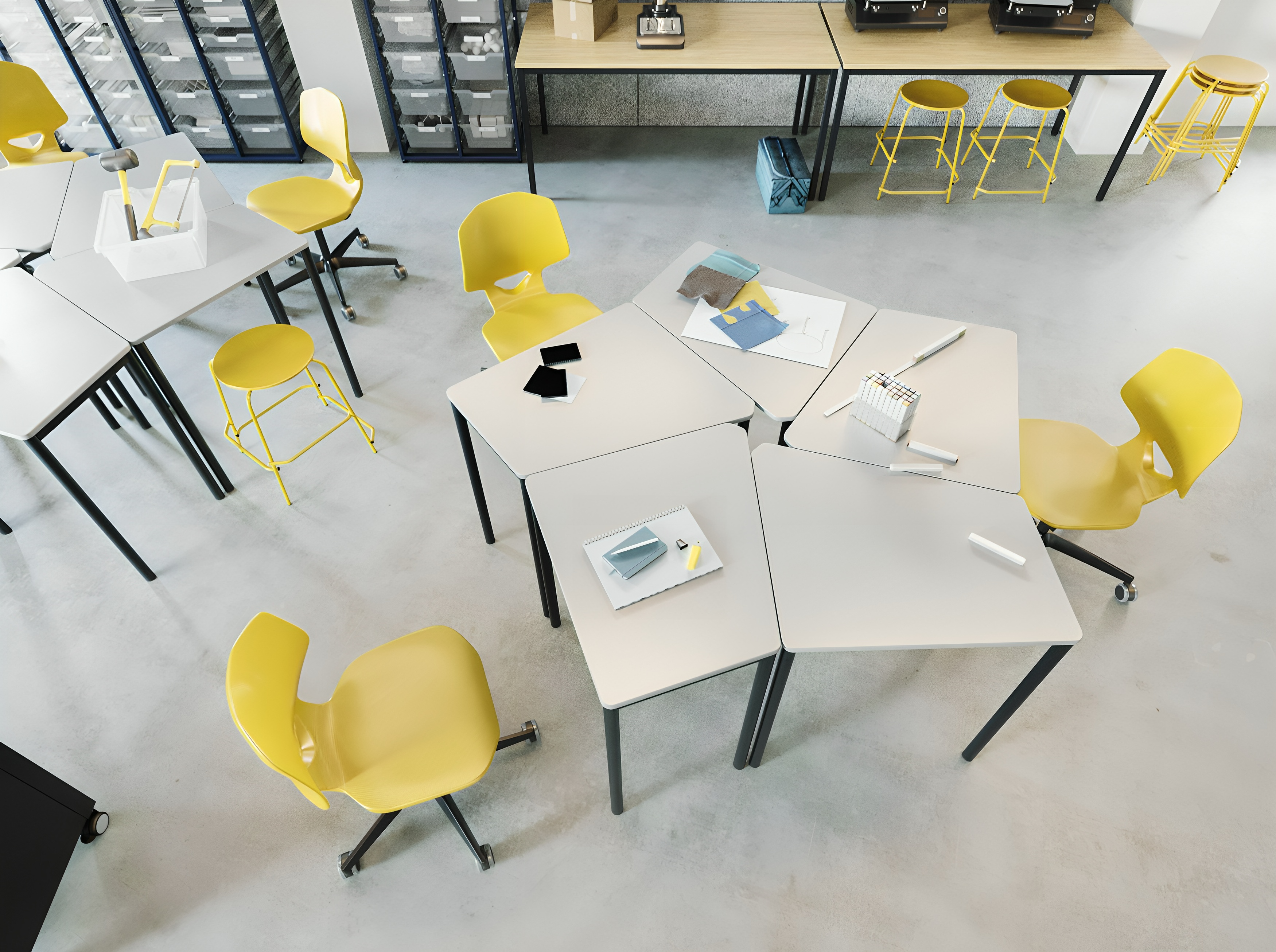 Table polyvalente pour espaces d'apprentissage flexibles | Polyvalent