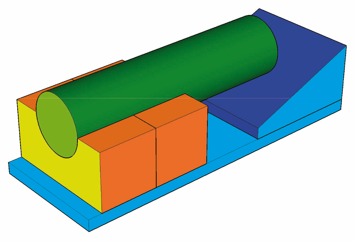 Blocs de construction en mousse - 5 parties - 160x70x60 cm