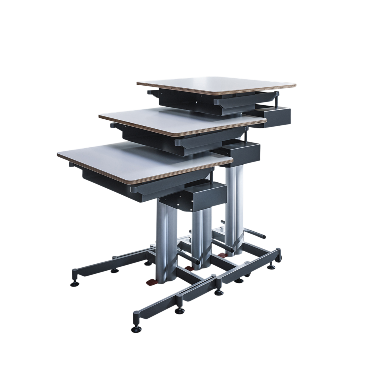 Robustes Schulpult aus langlebigen Materialien, ideal für den intensiven Schulalltag.